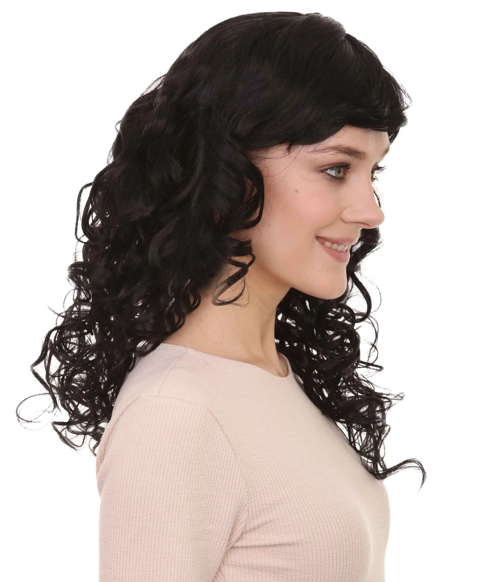 Women's Bella Wig Collections | Long Curly Glamour Party Event Cosplay Halloween Wig | Premium Breathable Capless Cap