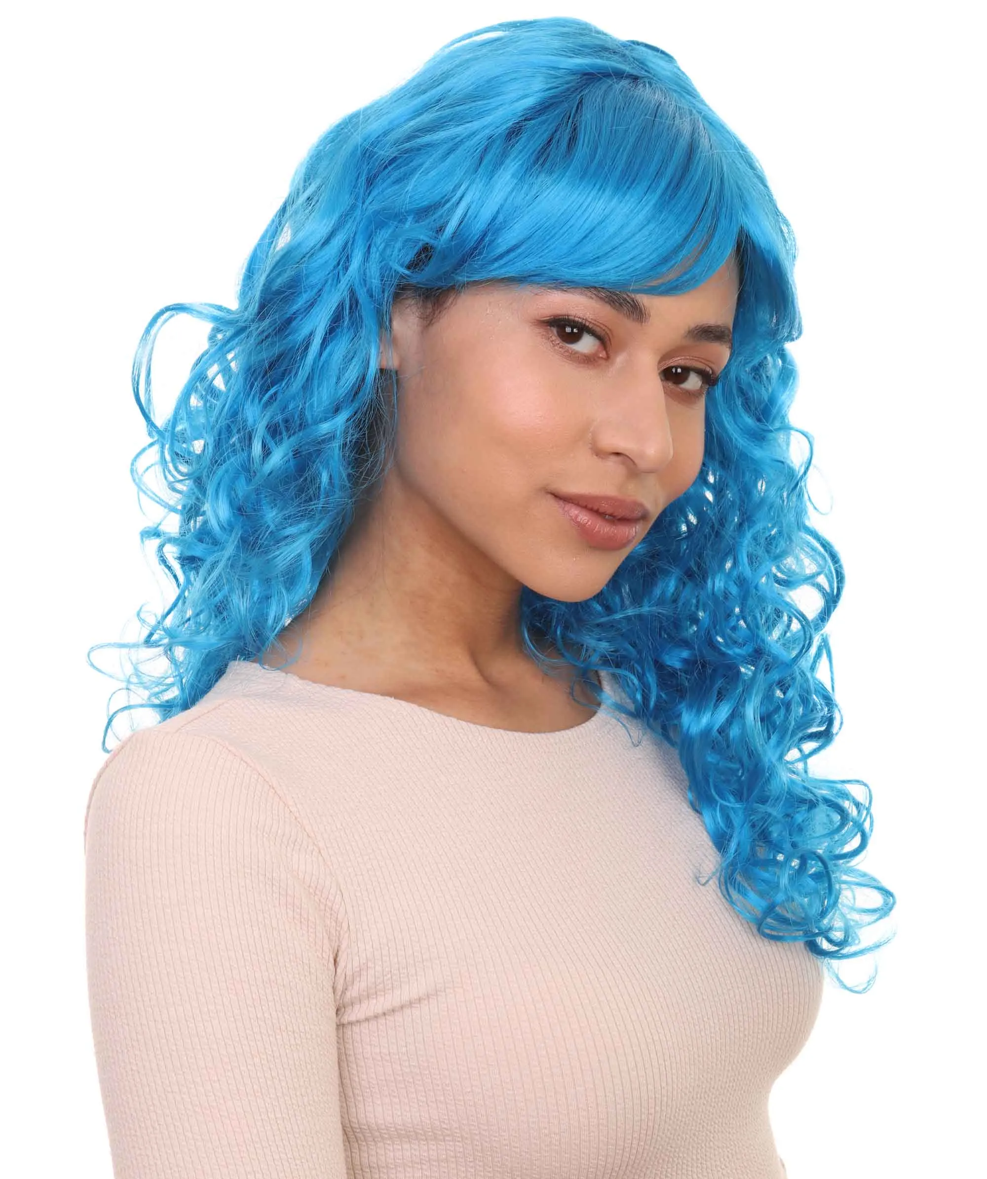 Women's Bella Wig Collections | Long Curly Glamour Party Event Cosplay Halloween Wig | Premium Breathable Capless Cap