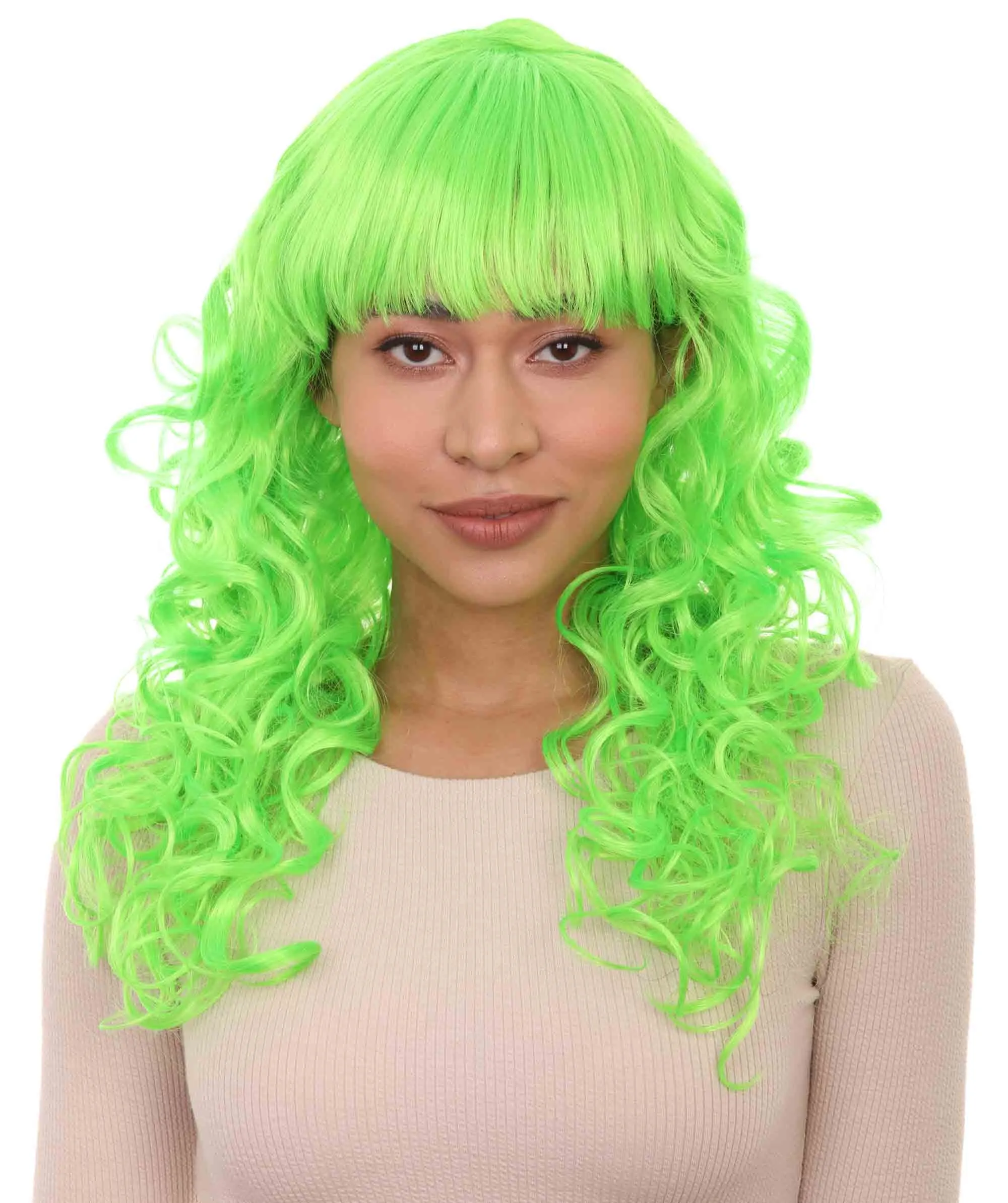 Women's Bella Wig Collections | Long Curly Glamour Party Event Cosplay Halloween Wig | Premium Breathable Capless Cap