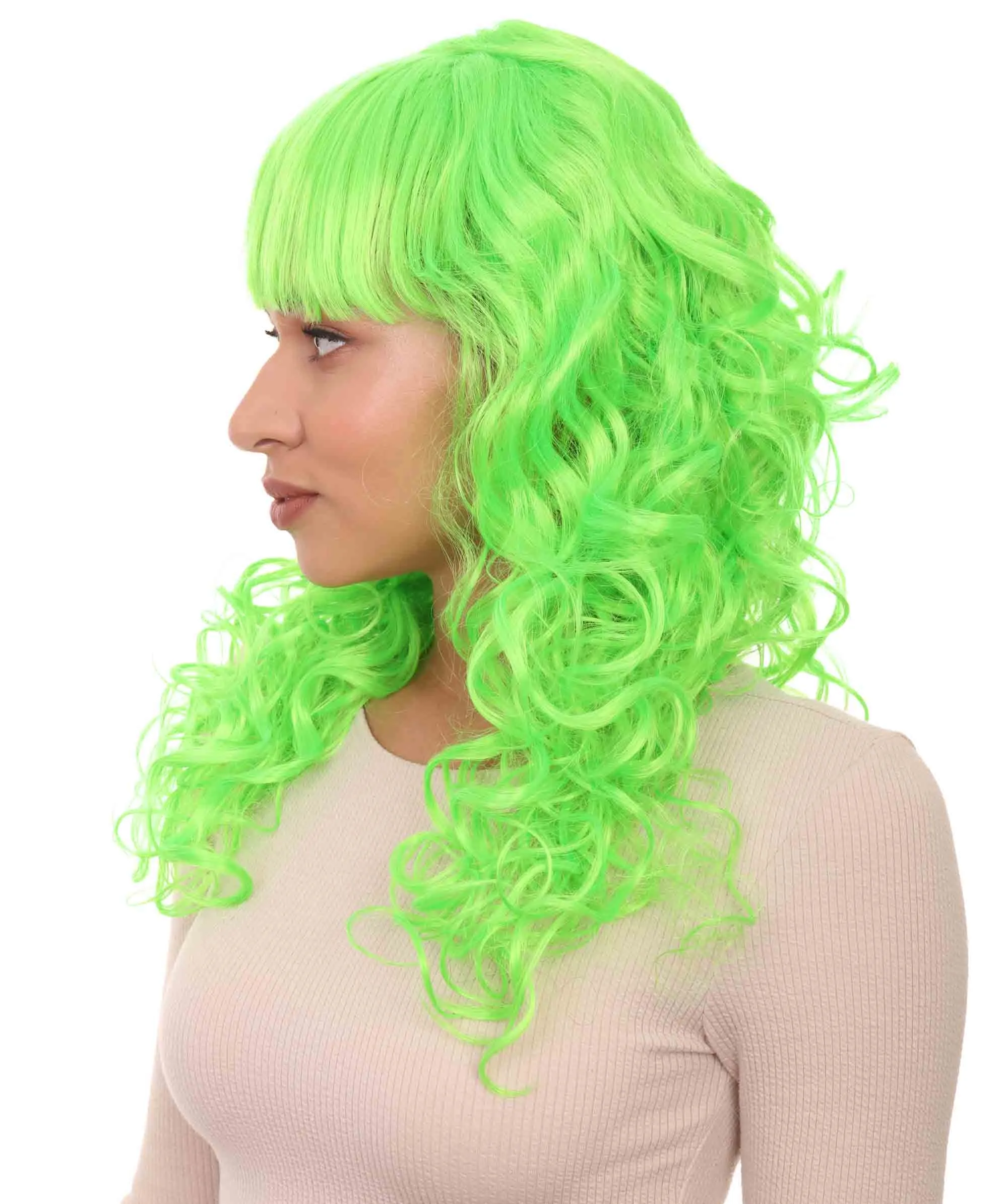 Women's Bella Wig Collections | Long Curly Glamour Party Event Cosplay Halloween Wig | Premium Breathable Capless Cap