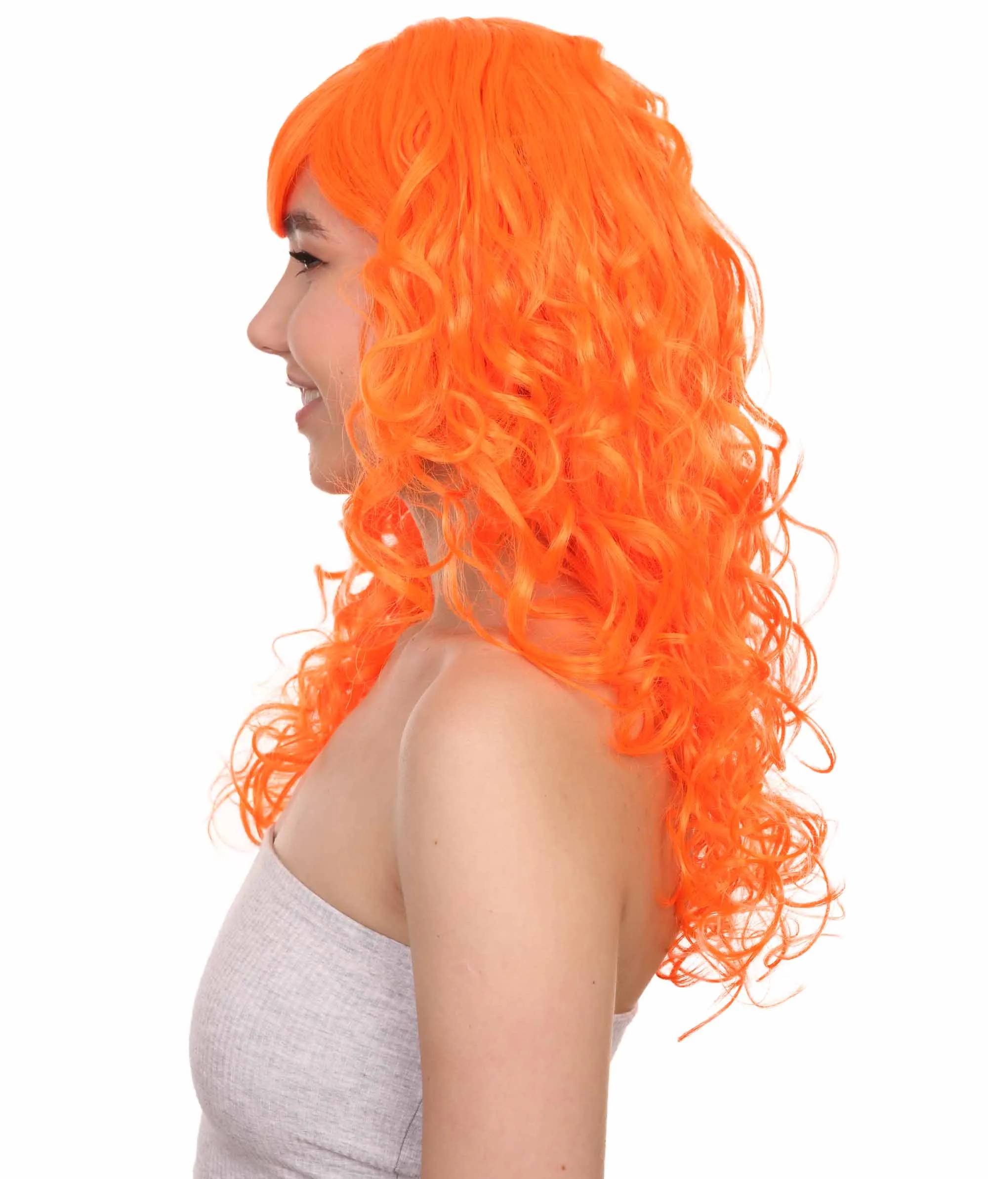 Women's Bella Wig Collections | Long Curly Glamour Party Event Cosplay Halloween Wig | Premium Breathable Capless Cap