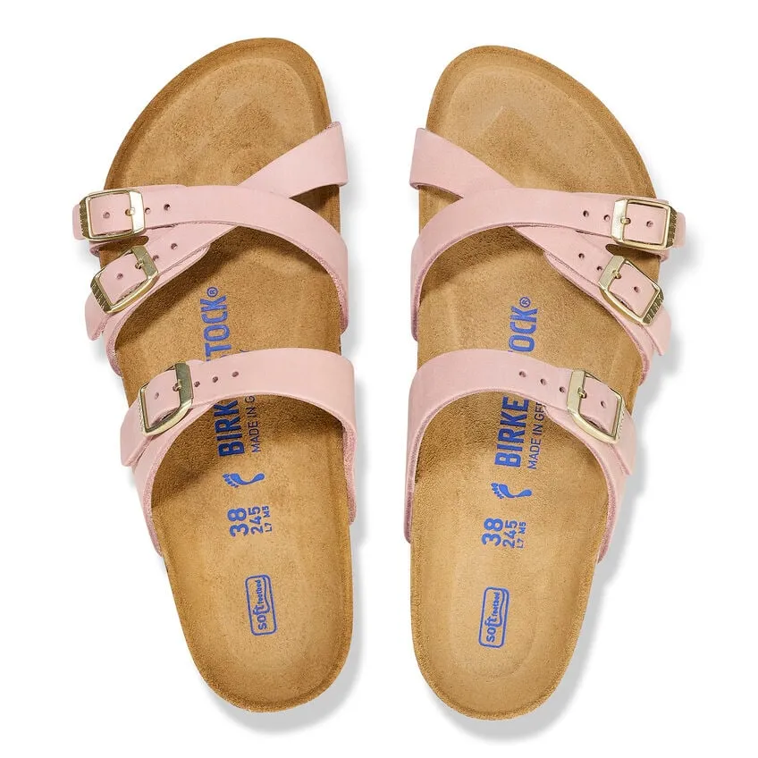 Women's Birkenstock Franca Soft Footbed 1027655B Color: Soft Pink