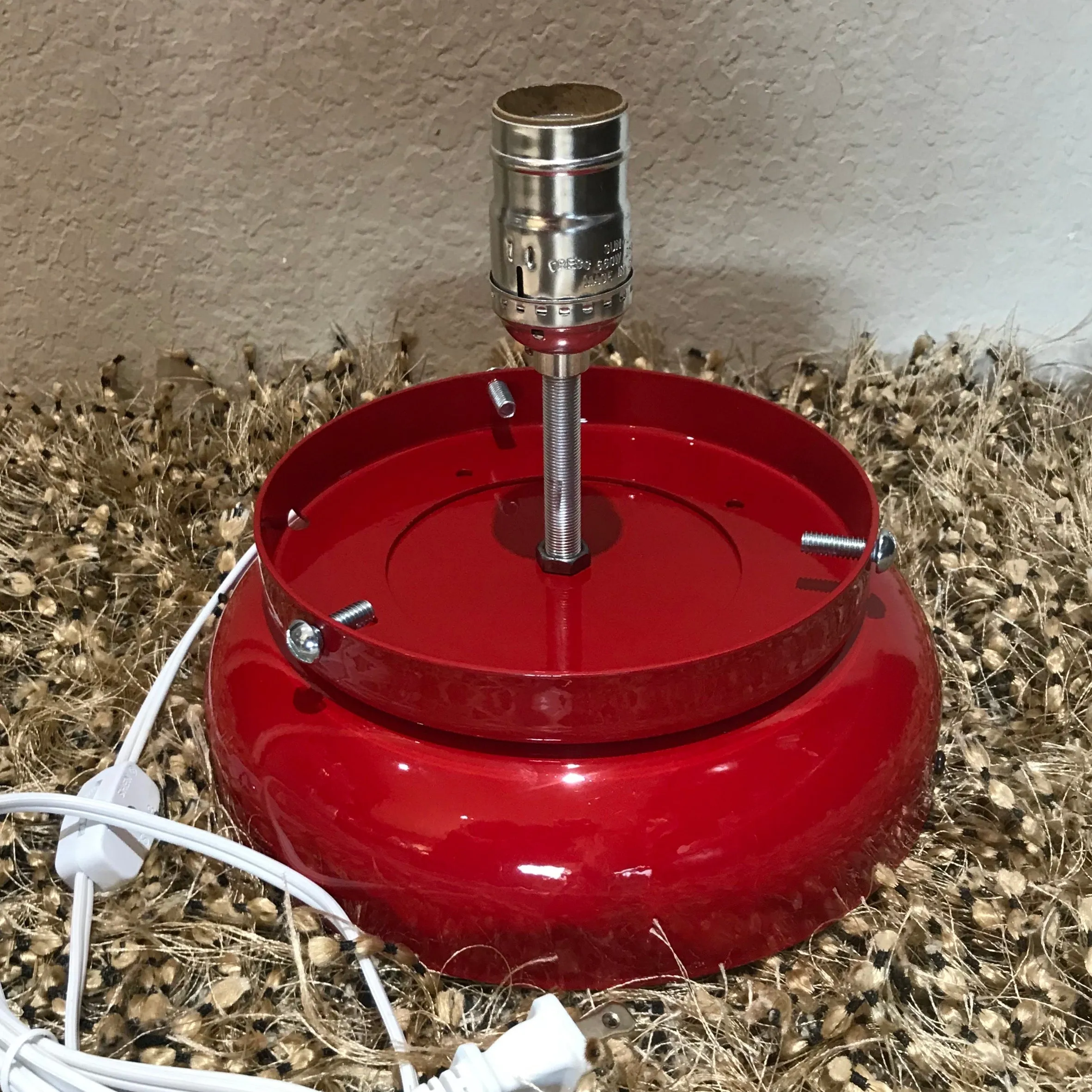 z. Gas Pump Globe Lamp Base